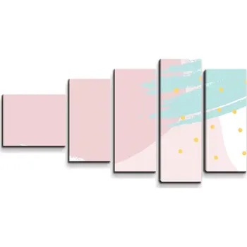 Obraz Sablio Obraz - 5-dílný Světlý vzor - 100x60 cm