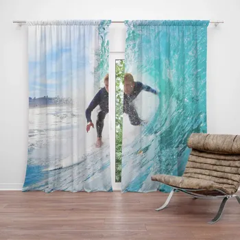 Závěs Sablio Závěs Surfař na vlně: 2ks 140x250cm