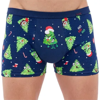 Boxerky Pánské boxerky Cornette 007/73 Angry, tmavě modré, velikost XL (M-2XL)