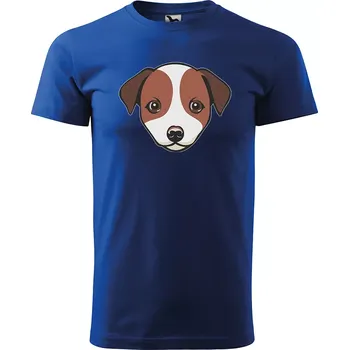 Sablio Tričko s potiskem pro milovníky psů Jack Russell teriér - modré 5XL