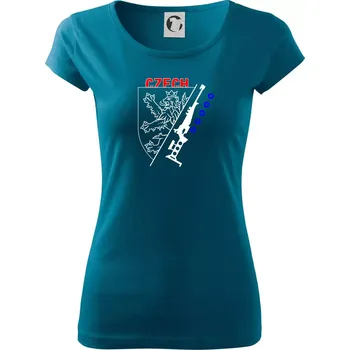 Dámské oblečení Biathlon - Czech Lion - Dámské triko Pure - 2XL ( Petrolejová )