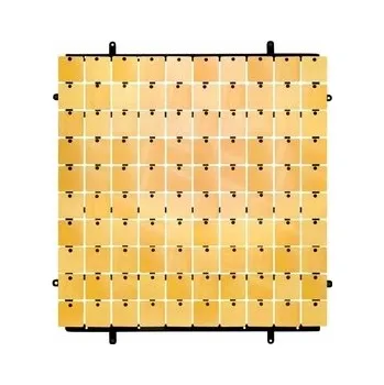 Obraz Dekorativní měděný panel, černé pozadí typ B, 30x30 cm / 100 čtverečků