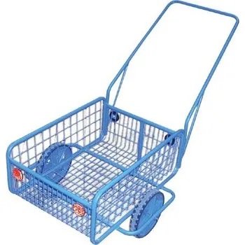 Zahradní vozík KOVODRUŽSTVO vozík RAPID V, plochá obruč, komaxit, 450x640x280(1320)mm