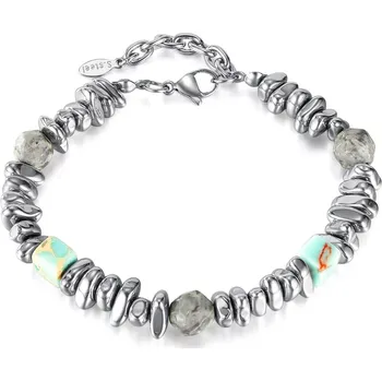 Náramek Náramek z hematitových korálků a kamenem Tarzan