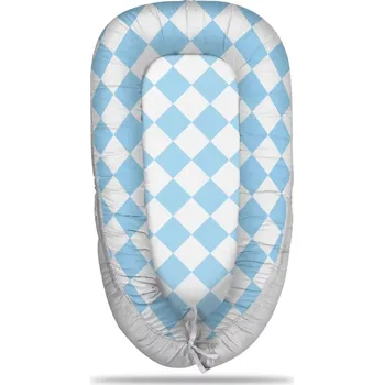 Hnízdečko pro miminko Sablio Hnízdečko pro miminko Bílomodré kosočtverce