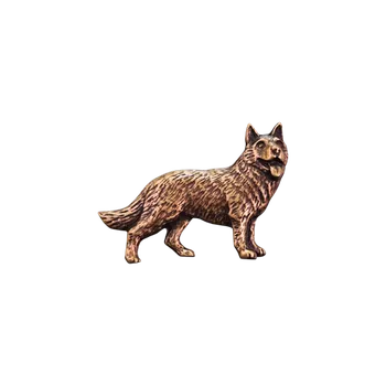 Zubíček Německý ovčák (odznak na klobouk)