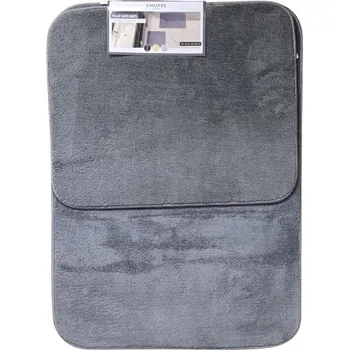 Obraz SMUKEE MĚKKÉ KOUPELNOVÉ PŘEDLOŽKY POLAR 50x70 cm a 50x40 cm TMAVĚ ŠEDÁ