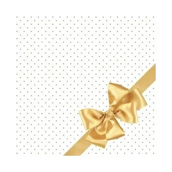 Papírový ubrousek Ubrousky "Elegantní zlatá mašle", Maki, 33 cm, 20 ks