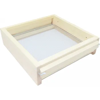 Varroa dno k celodřevěným nástavkům 39 x 24nerez výstup + monitorovací deska