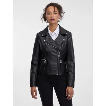 Dámská casual bunda Orsay Dámské Černá dámská koženková bunda ORSAY Černá 40 (2957976)