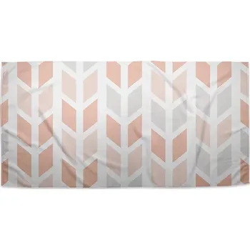 Sablio Ručník Světlé kosodélníky - 30x50 cm