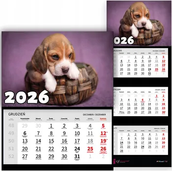 Kalendář Kalendář 2026 trojdílný – krajiny, výhledy, příroda a klid MIX VZORŮ