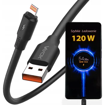 Datový kabel Kabel Vayox USB-C - Apple Lightning 1 m černý