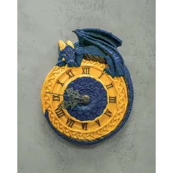 Hodiny Hodiny - Strážce času (zlatá + modrá)