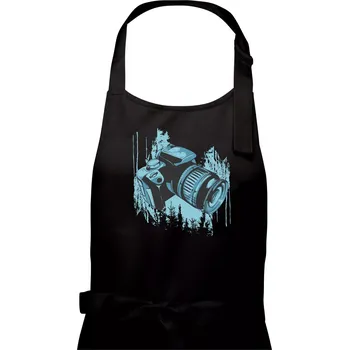 Kuchyňská zástěra Zrcadlovka v přírodě - Dámská zástěra na vaření - Univerzální velikost ( Černá )