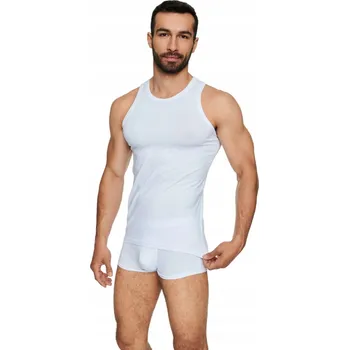 Pánské tílko Henderson tílko kulatý výstřih bílé barvy velikost M