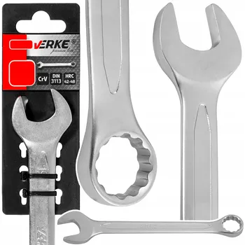 Klíč PLOCHÝ OČKOVÝ KLÍČ 8 mm OCEL CRV VERKE SILNÝ A PEVNÝ PREMIUM!!