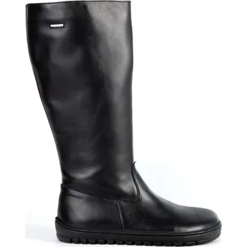 Dámské kozačky Dámské barefoot kožené kozačky Olivier Hazel černé lícové kůže velikost 37