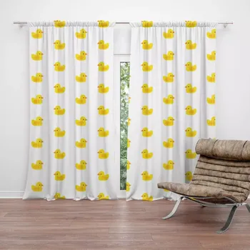 Závěs Sablio Závěs Žluté kačenky: 2ks 140x250cm