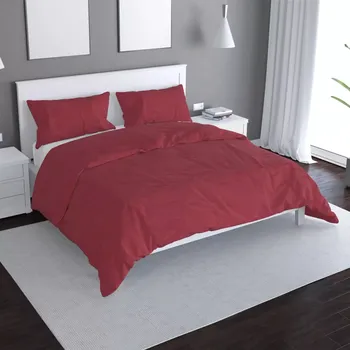Povlečení Sablio Povlečení Tmavě červená - 140x220 / 90x70