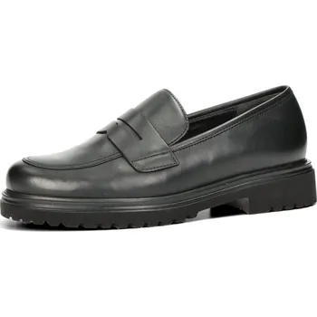 Dámské mokasíny Gabor dámské kožené polobotky - černé