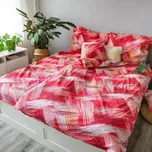 Jahu povlečení bavlna Red righe 140x200, 70x90 cm + 40x40 cm 169051129