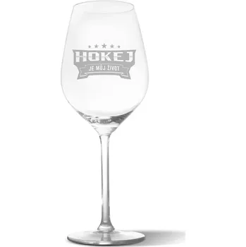 Víno Sablio Sklenička na víno Hokej je můj život: 49 cl