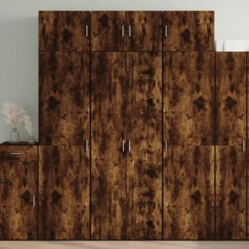 Příborník a kredenc zahrada-XL Skříň highboard kouřový dub 70 x 42,5 x 185 cm kompozitní dřevo 3281424