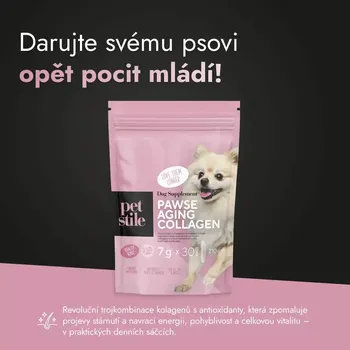 Kloubní výživa Pawse Aging Collagen - 6 balení - Petstile