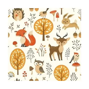Papírový ubrousek Papírové ubrousky Lesní zvířata 33x33cm 20ks