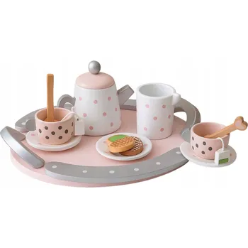 Obraz Dřevěná sada na čaj nebo kávu pro děti - 15 dílů, Montessori