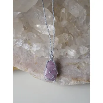 Náhrdelník Kunzit náhrdelník macramé