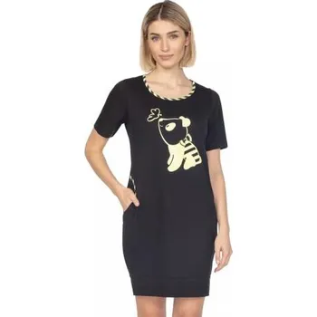 Dámská noční košile Dámská noční košile 125/43 REGINA černá M