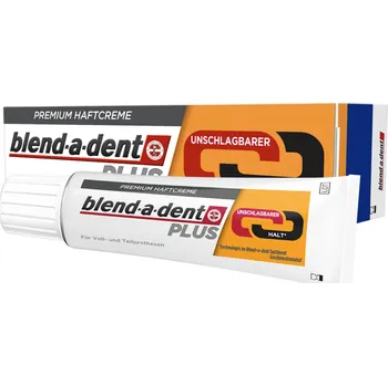 Péče o zubní náhradu Blend-a-dent Plus adhezivní krém, bezkonkurenční fixace, bez fluoridů, 40 g
