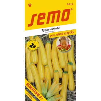 Semeno Semo Tykev cuketa - Sunstripe F1 žlutá s b. pruhy 10s - série Pro mlsné jazýčky