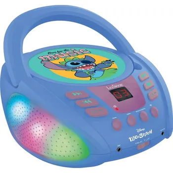 CD přehrávač Lexibook Svítící Bluetooth CD přehrávač - Disney Stitch