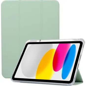 Pouzdro na mobilní telefon Smart pouzdro se stojánkem a prostorem na Apple Pencil pro iPad 10,9" (2022) / 11" (2025) - světle zelené
