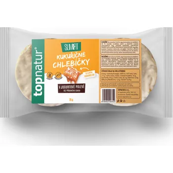 Slim&Fit Kukuřičné chlebíčky se slaným karamelem v jogurtové polevě