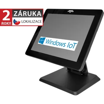 Kancelářská technika VIRTUOS BPOS BP-1588, 15" LCD LED, 400 cd/m2, J6412, 8GB RAM, 256GB SSD, Win11 IoT, kapacitní, černý