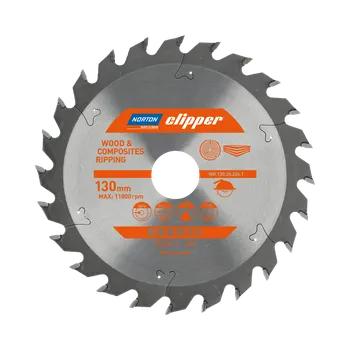 Pilový kotouč NORTON CLIPPER Kotouč pilový dřevo 130x2,6/1,6x20/16 Z24
