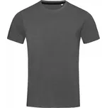 Stedman Vypasované pánské tričko Clive s úzkými lemy, elastan 5 %, 170 g/m Barva: Šedá grafitová, Velikost: S S9600