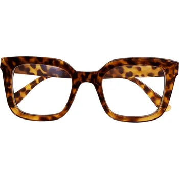 Brýlová obroučka Dámské hranaté brýle proti modrému světlu - Leopardí
