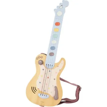 Hudební nástroj pro děti eliNeli Dětská dřevěná elektrická kytara