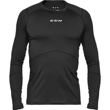 Triko CCM Compr s dl. rukávem Junior Barva: Černá, Velikost: ​​​​​XL