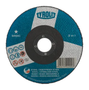 Řezný kotouč TYROLIT Kotouč 115x1,6 BASIC ocel/nerez