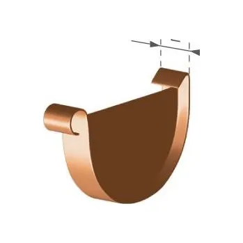 okap G Čelo žlab PVC 125 univ. měděné