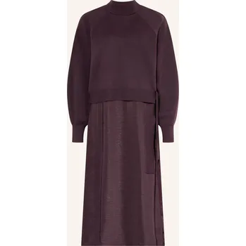 Dámské šaty Boss Dámská Sada Flalina: Svetr S Průstřihem A Saténové Šaty,...