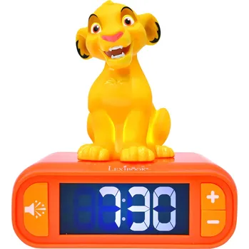 Budík Lexibook Budík s nočním 3D světlem Simba - Lví král