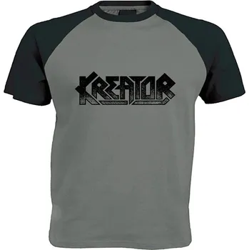 Pánské tričko šedo černé triko Kreator - logo