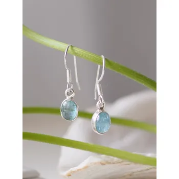Náušnice Akvamarín náušnice Modrá